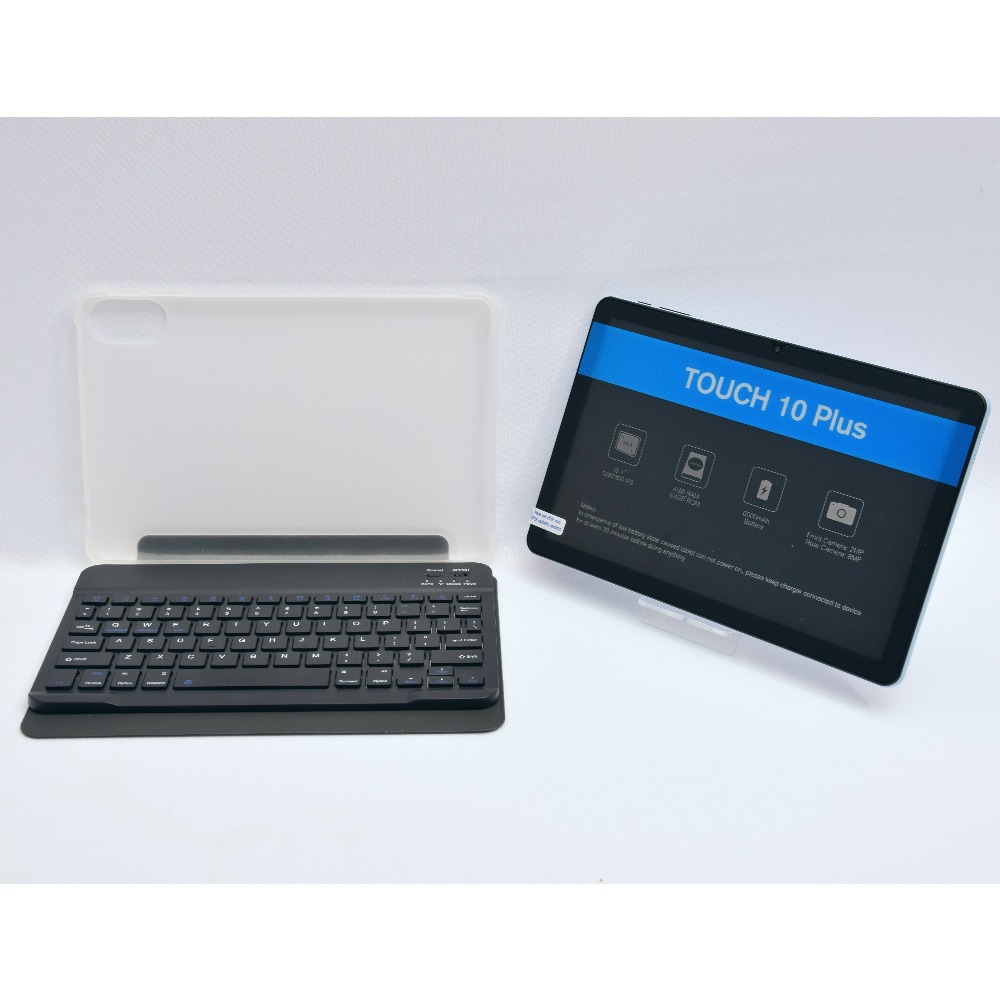 Like New Vasoun M10 Touch 10 Plus 64GB Android Tablet Set (BLUE